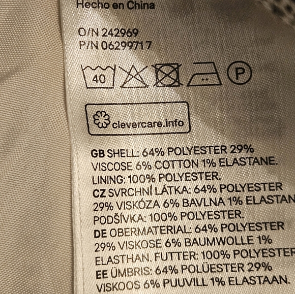 H&M Gray Plaid Houndstooth Fauz Wrap Asymmetric Mini Skirt Metal Ring  8 Preppy - Picture 9 of 11